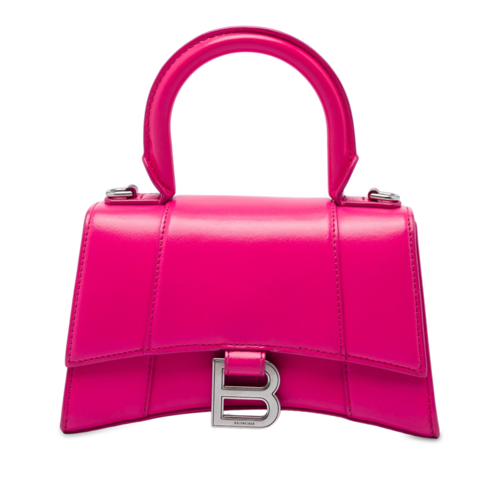 Pre-Loved Balenciaga Calfskin Hourglass Top Handle Bag XS